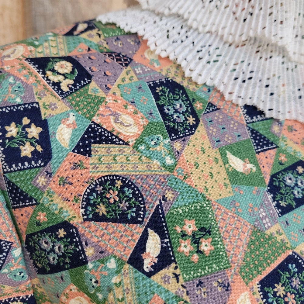 Vintage Handmade Patchwork Cottagecore Prairie Dr… - image 3